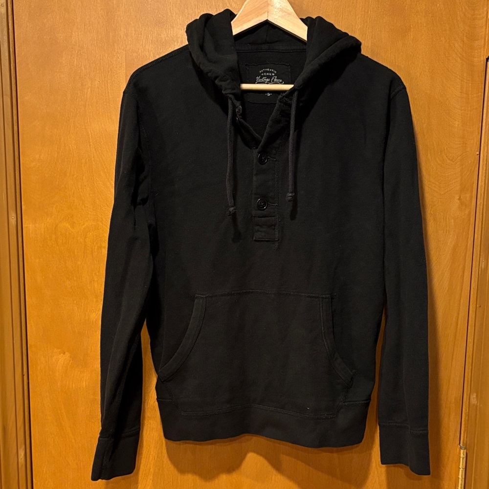 J. Crew Black Pullover Hoodie